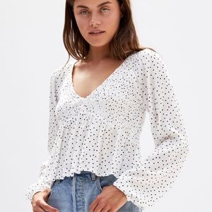 Pacsun LA hearts polka dot top New with tags